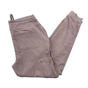 Jaanuu Scrub Jogger Pants Women's Medium Pink Soft Comfy Pockets Cargo